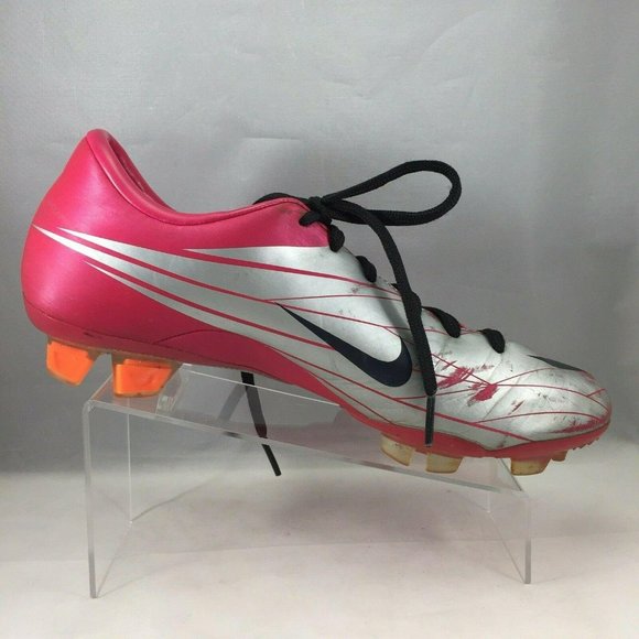 Nike Shoe Soccer Mercurial Miracle FG Mens 6 Cherry/Obsidian/Silver (Pink/Grey) main image 10